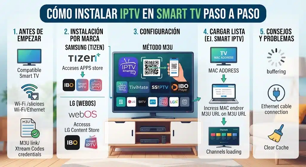 Cómo Instalar IPTV en Smart TV